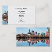 Carte De Visite Hartford CT Skyline (Devant / Derrière)