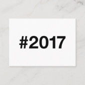 Carte De Visite Hashtag 8 Anniversaire 2017 (Devant)
