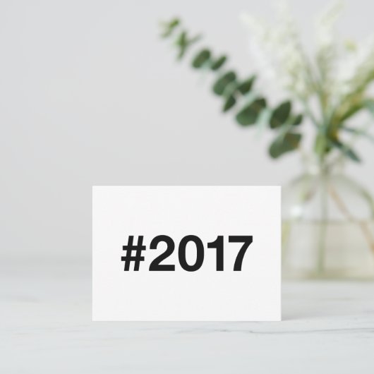 Carte De Visite Hashtag 8 Anniversaire 2017 (Debout devant)