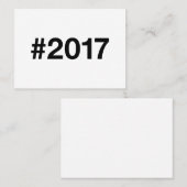 Carte De Visite Hashtag 8 Anniversaire 2017 (Devant / Derrière)