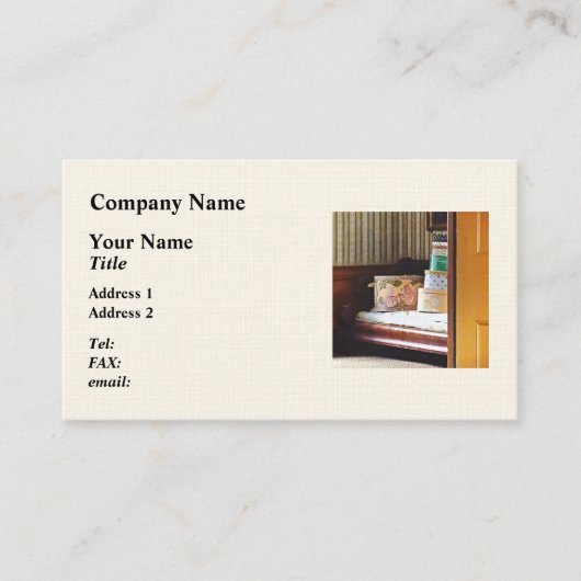 Carte De Visite Hatboxes Seen Through an Open Door (Devant)