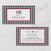 CARTE DE VISITE HAUGHTY HOUNDSTOTH CARD | B&W | PERSONNALISABLE (Devant / Derrière)