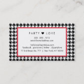 CARTE DE VISITE HAUGHTY HOUNDSTOTH CARD | B&W | PERSONNALISABLE (Dos)