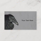 Carte De Visite Hauning Black Crow Face Grey (Dos)