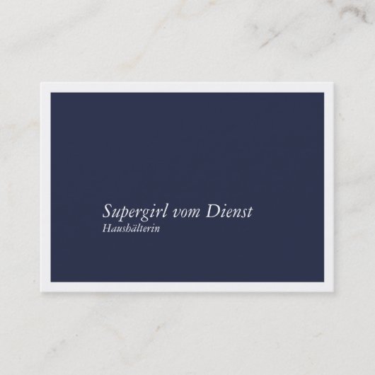 Carte De Visite Haushälterin Visitenkarten (Devant)