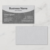 Carte De Visite Haut courbe v3d - Gris (Devant / Derrière)