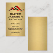 Carte De Visite Haut du toit de la maison (Devant / Derrière)