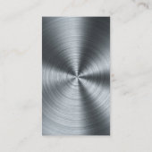 Carte De Visite Haut du toit de la maison | Arrière - plan métalli (Dos)