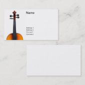 Carte De Visite Haut étroit de violon (Devant / Derrière)