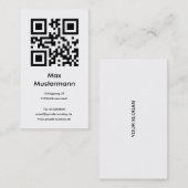 Carte de visite, haut format (personnalisé) (Devant / Derrière)