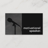 Haut-parleur de motivation de silhouette moderne