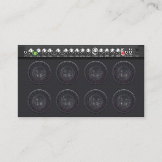 Carte De Visite Haut-parleurs pour amplificateur Sound Engineer (Devant)