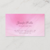 Carte De Visite Haut tendance Modèle rose rose tendance (Dos)