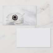 Carte De Visite Haute anémone blanche principale de zen sur (Devant / Derrière)