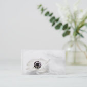 Carte De Visite Haute anémone blanche principale de zen sur (Debout devant)