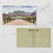 Carte De Visite Haute-Belvédère Vienne Autriche (Devant / Derrière)