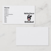 Carte De Visite Haute pression artérielle puent Conception de la s (Devant / Derrière)