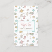 Carte de visite haute thé Motif (Dos)