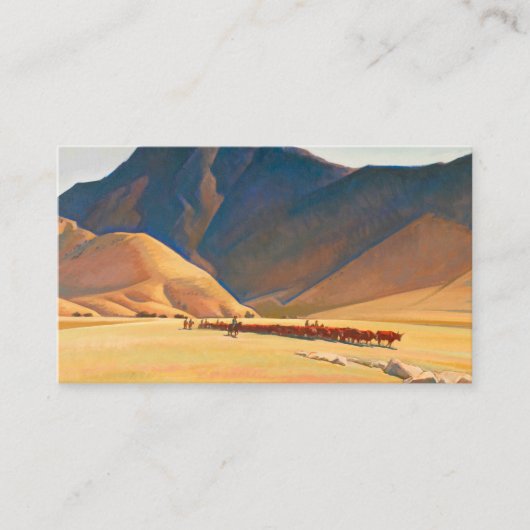 Carte De Visite Hautes collines de Tehachapi, 1936 par Maynard Dix (Devant)