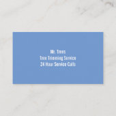 Carte De Visite Hauteur de l'arbre (Dos)