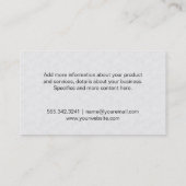 Carte De Visite Hauteur | Sports (Dos)