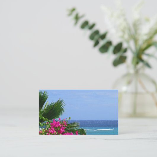 Carte De Visite Hawaï tropical (Debout devant)