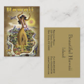 Carte De Visite Hawaï vintage 2 (Devant / Derrière)