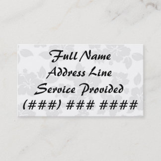 Carte De Visite Hawaïen subtil