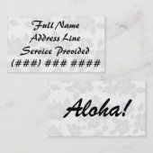 Carte De Visite Hawaïen subtil (Devant / Derrière)