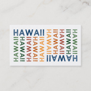 Carte De Visite Hawaii joli couleur