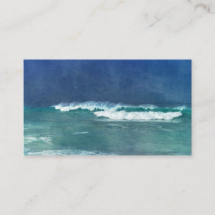 Carte De Visite Hawaii Ocean Hawaii Waves Aqua Turquoise Blue Surf