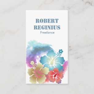 Carte De Visite Hawaiian Hibiscus Flower gd6557