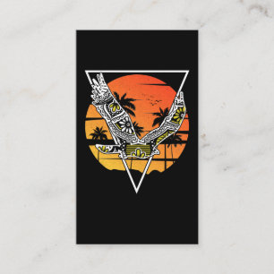 Carte De Visite Hawk tribal Hawaii Sunset Bird
