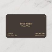 Carte de visite Hay Bales (Dos)