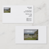 Carte De Visite Haytor. Roches en Devon Angleterre. Sur le blanc (Devant / Derrière)