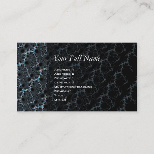 Carte De Visite Haze - Mandelbrot Fractal (Devant)
