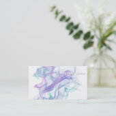 Carte De Visite Haze violet Abstrait (Debout devant)