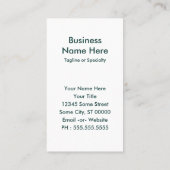 Carte De Visite haziepups (Dos)