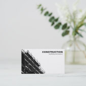Carte De Visite HC d'échafaudage - blanc (Debout devant)