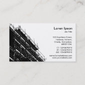 Carte De Visite HC d'échafaudage - blanc (Dos)