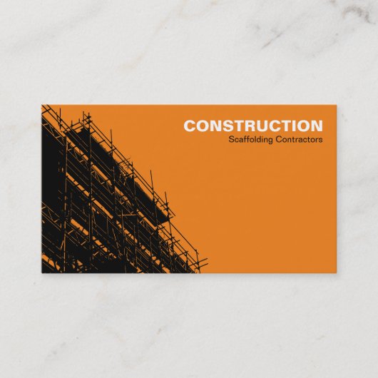 Carte De Visite HC d'échafaudage - orange (Devant)
