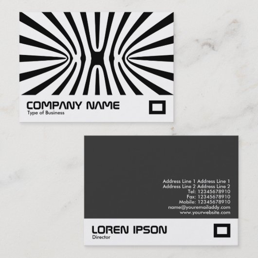 Carte De Visite HC Fractal Abstrait 140717 (Devant / Derrière)