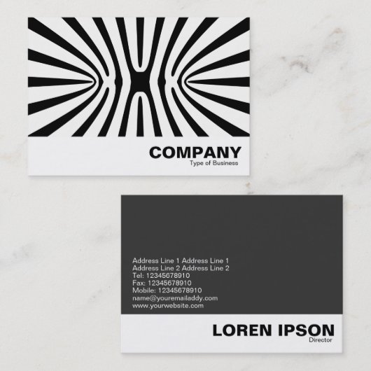 Carte De Visite HC Fractal Abstrait 140717 (Devant / Derrière)