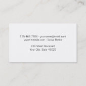 Carte De Visite Headphones | Musical Note | Play Button (Dos)