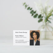 Carte de visite HeadShot professionnel (Debout devant)