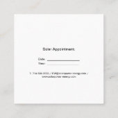 Carte de visite HeadShot professionnel (Dos)