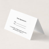 Carte de visite HeadShot professionnel (Dos)