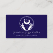 Carte De Visite Healing de l'énergie mains Lune (Dos)