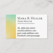 Carte De Visite *~* Healing Energy Reiki Master Reiki Praticien (Dos)