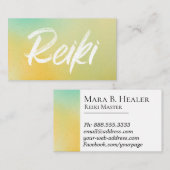 Carte De Visite *~* Healing Energy Reiki Master Reiki Praticien (Devant / Derrière)